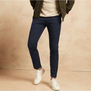 Banana Republic Fulton Skinny Fit Chino Pants - Navy Blue